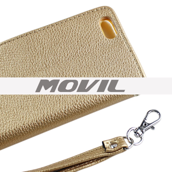 NP-2522 Cubierta de PU cuero Flip para iPhone 6 funda de cartera-8